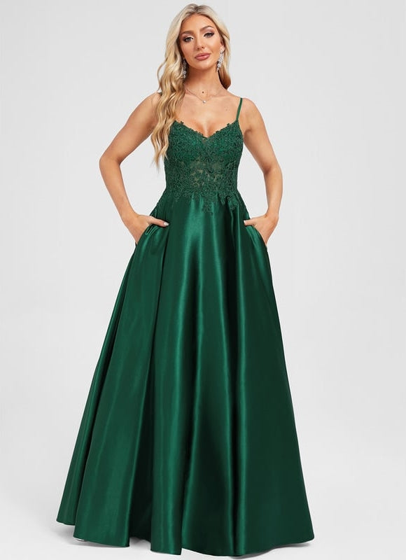 Robe de Soirée Éclat Satiné - gallery 1