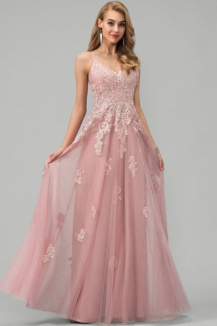Robe de Soirée Rêve Rosé Tulle