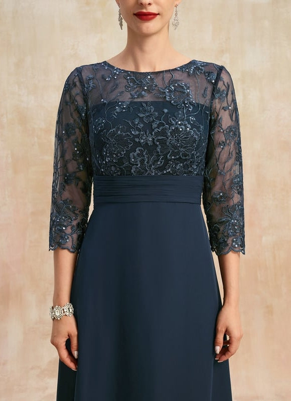 Robe De Soirée Longue Manche Longue Grande Taille - gallery 6