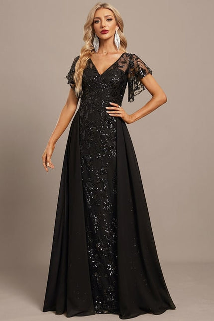 Robe De Soirée Paillette Dos Nu - gallery 5