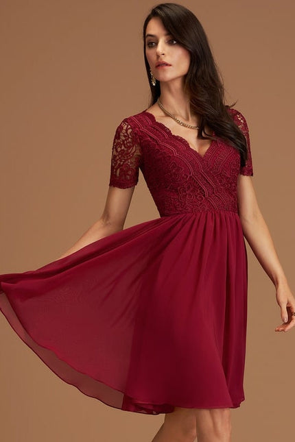 Robe de Soirée Pêche Éclatante - gallery 2
