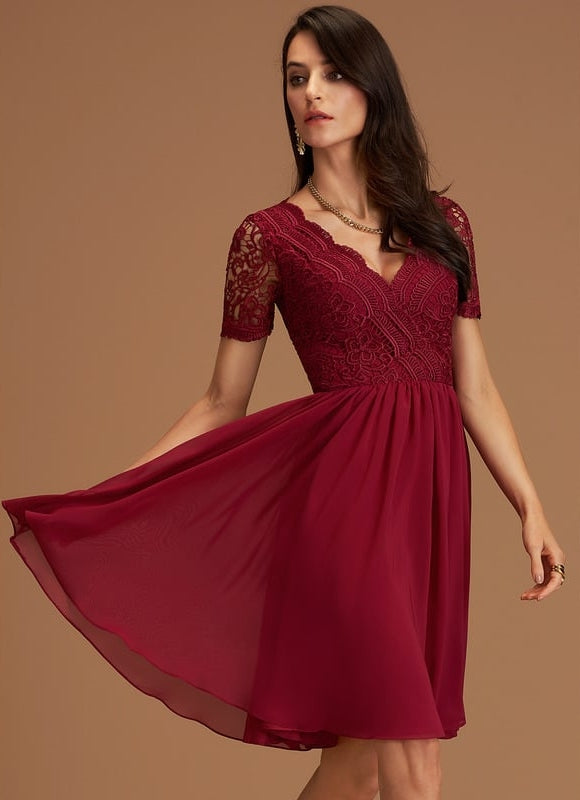 Robe de Soirée Pêche Éclatante - gallery 2