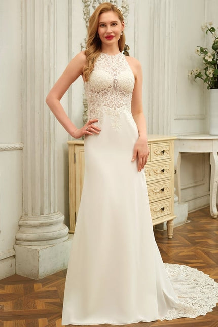 Robe De Soirée Dos Nu Dentelle - gallery 1