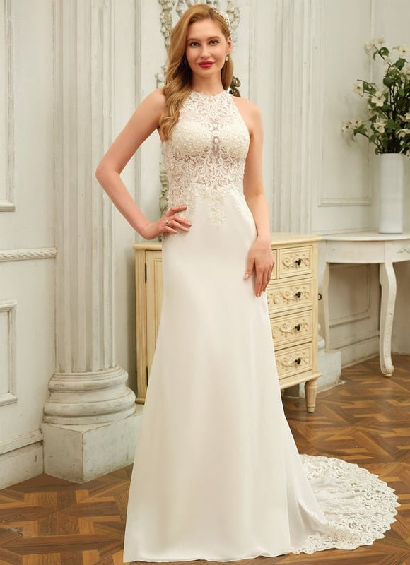 Robe De Soirée Dos Nu Dentelle - gallery 1