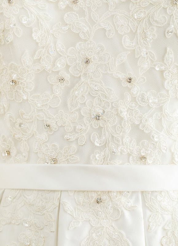 Robe de Soirée Élévée Satinée - gallery 2