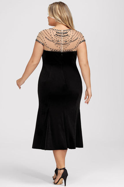 Robe de Soirée Velours Éclat Noir - gallery 7