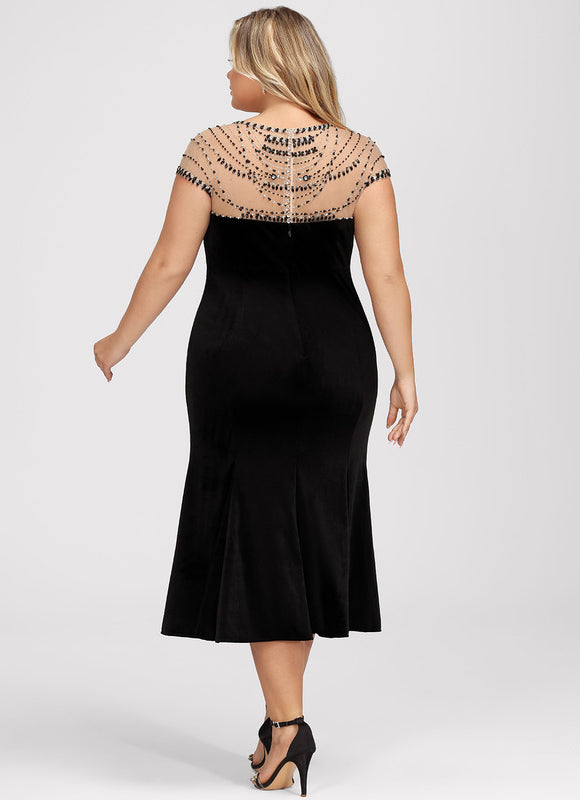 Robe de Soirée Velours Éclat Noir - gallery 7