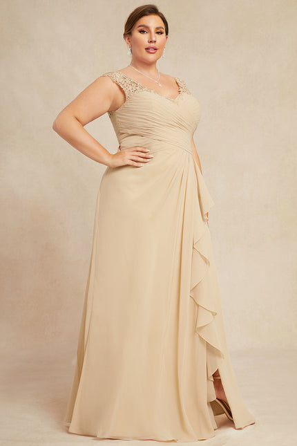 Robe de Soirée Élégance Grise Flottante - gallery 8