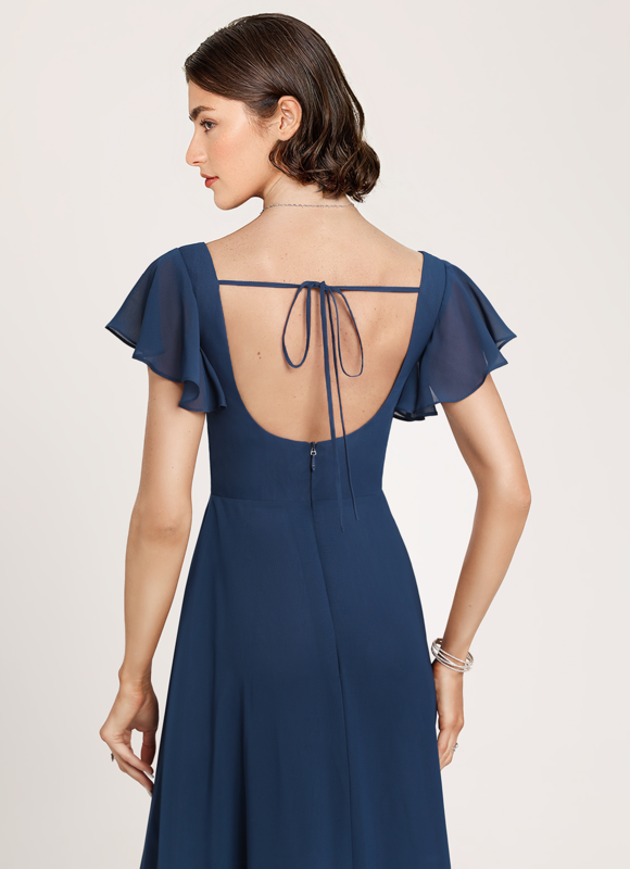 Robe de Soirée Fluide Vert Deau - gallery 2