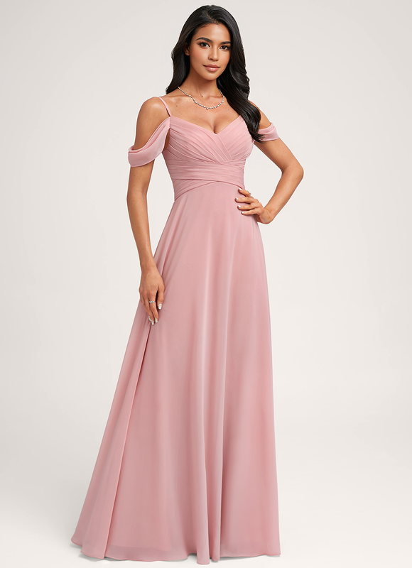 Robe de Soirée Écrue Flottante