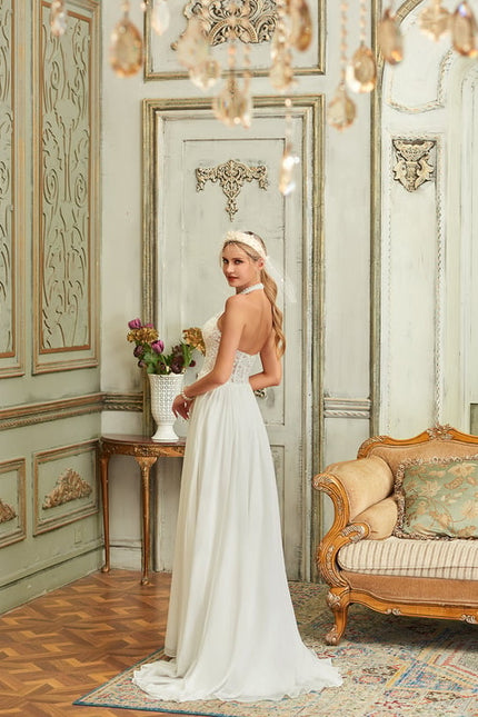 Robe de Soirée Éthérée Satinée - gallery 4
