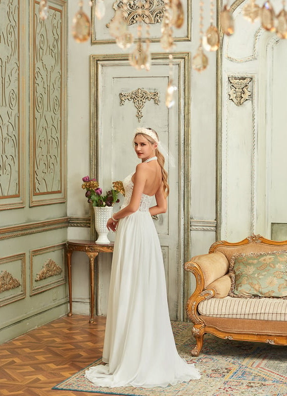 Robe de Soirée Éthérée Satinée - gallery 4