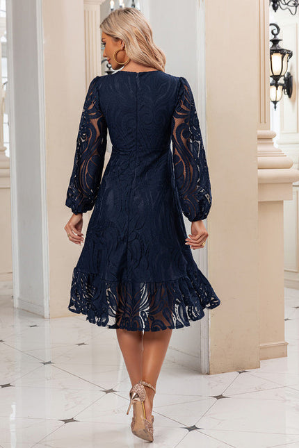 Robe de Soirée Nuit Dentelle Chic - gallery 1