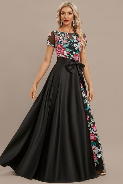 Robe De Soirée Avec Gros Noeud - gallery 3