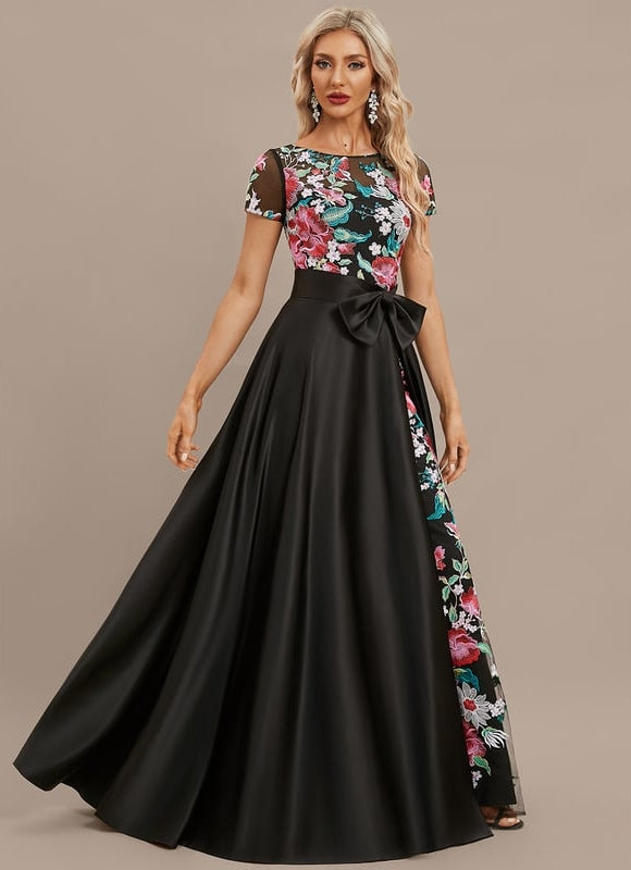 Robe De Soirée Avec Gros Noeud - gallery 3