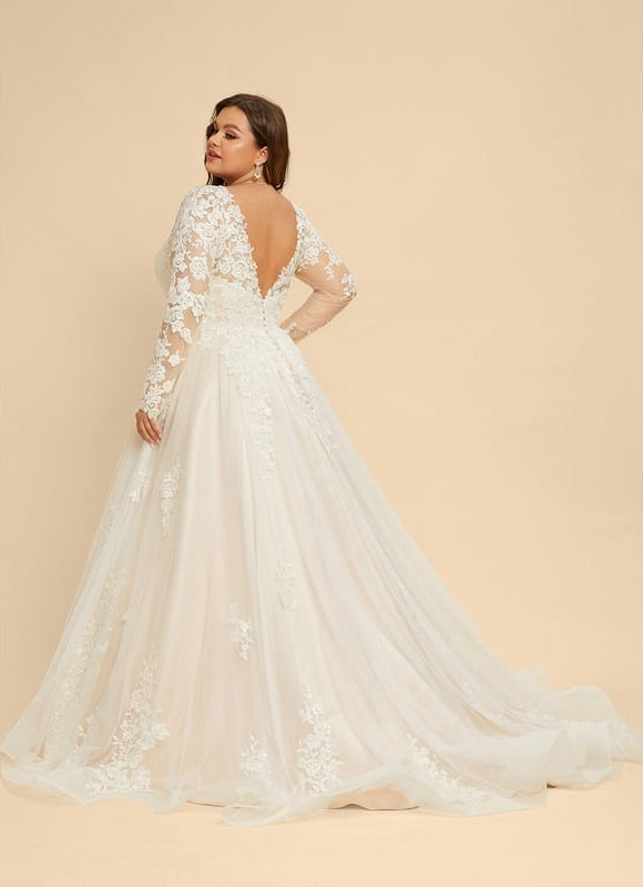 Robe De Soirée Grande Taille Blanche - gallery 8