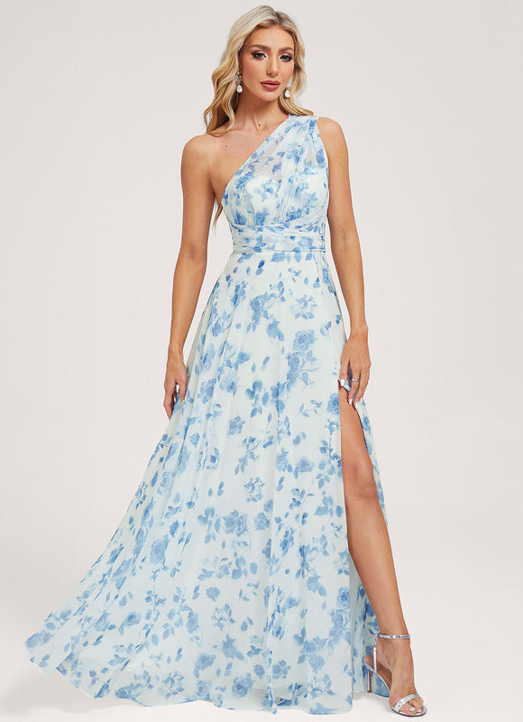 Robe de Soirée Bordeaux Fluide - gallery 8