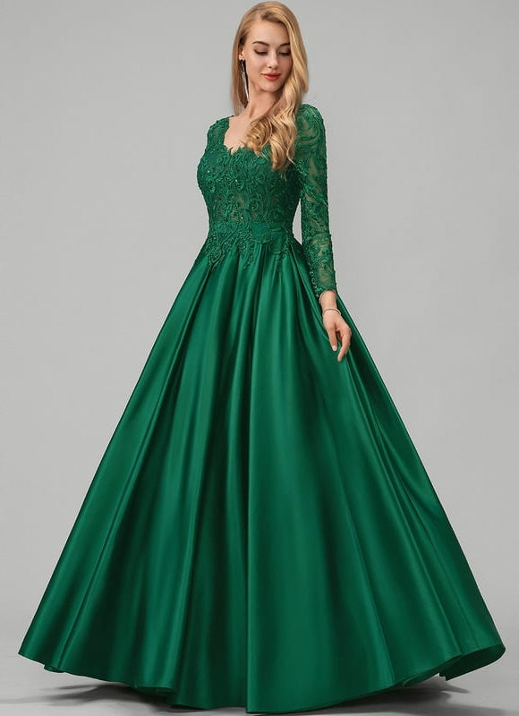 Robe de Soirée Émeraude Serre-Cœur - gallery 1
