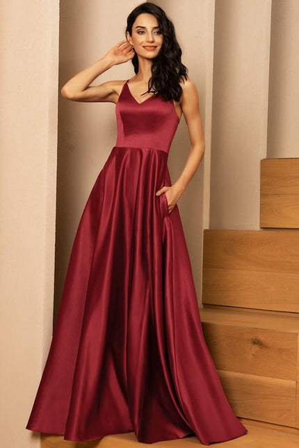 Robe de Soirée Satinée Royale - gallery 2