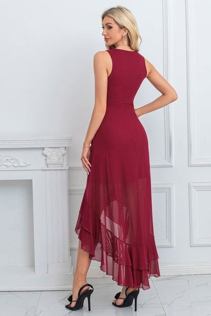 Robe de Soirée Flottante Écarlate - gallery 3