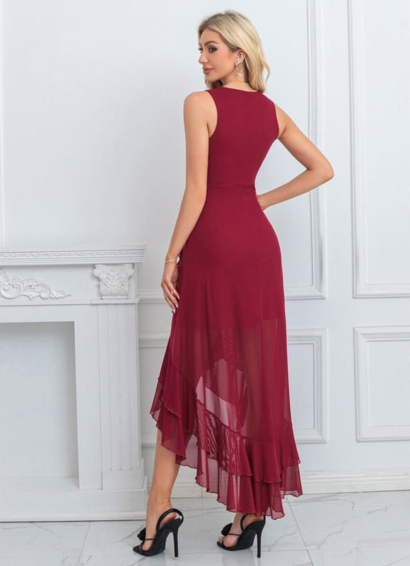 Robe de Soirée Flottante Écarlate - gallery 3