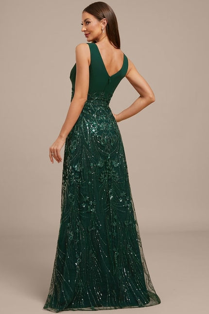 Robe de Soirée Émeraude Éclatante - gallery 6