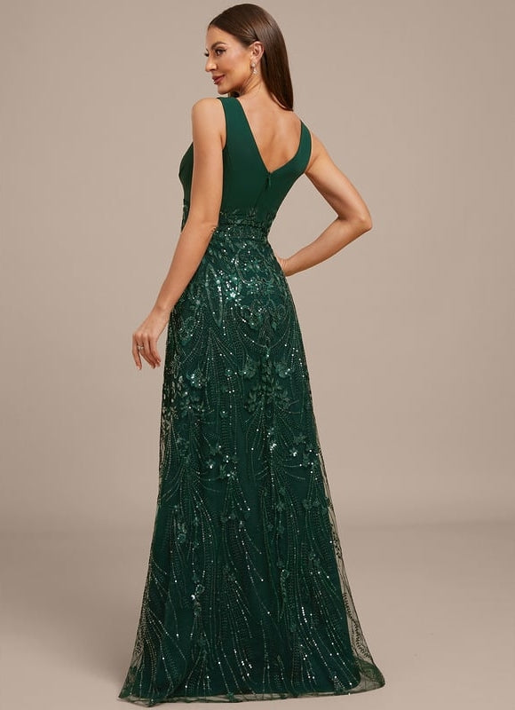 Robe de Soirée Émeraude Éclatante - gallery 6