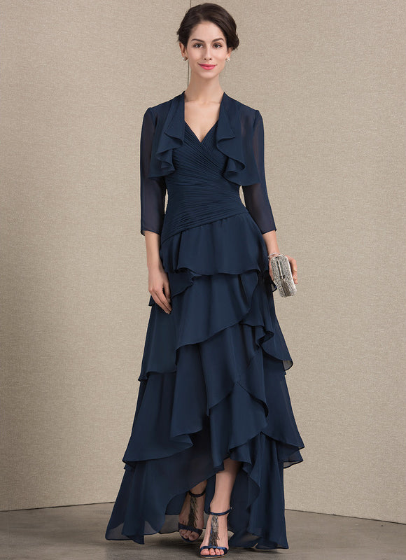 Robe de Soirée Gris Nuageux Chic