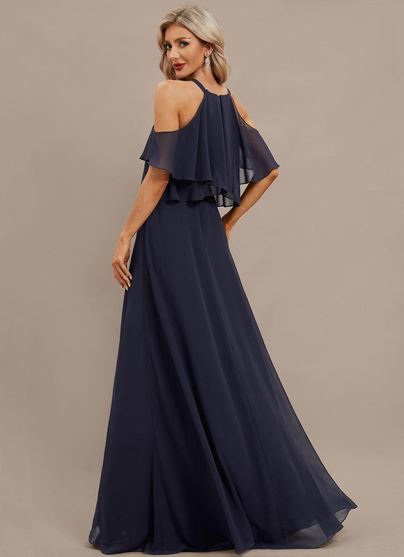 Robe de Soirée Nuit Marine Éthérée - gallery 6