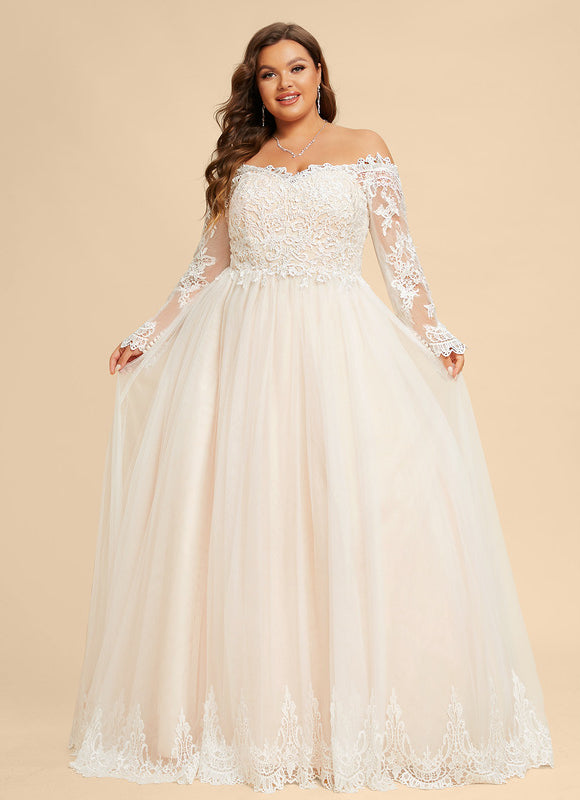 Robe de Soirée Longue Blanche Princesse Dentelle - gallery 9