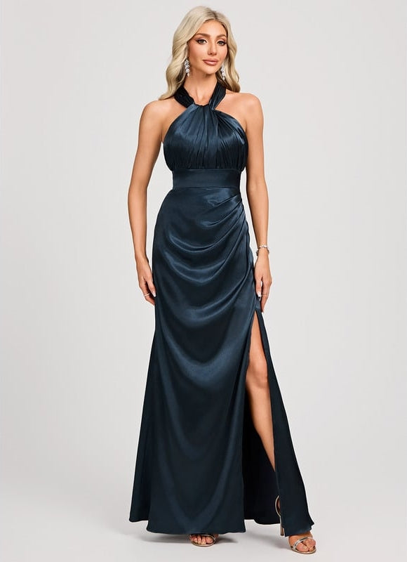 Robe de Soirée Nocturne Satinée - gallery 2
