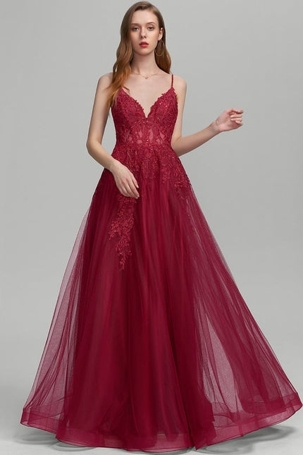 Robe de Soirée Bourgogne Envoûtante