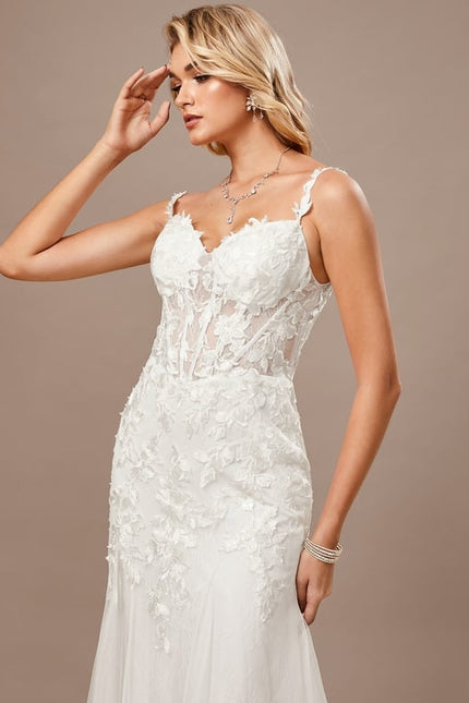 Robe de Soirée Dentelle Éthérée - gallery 4