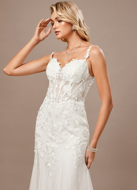 Robe de Soirée Dentelle Éthérée - gallery 4