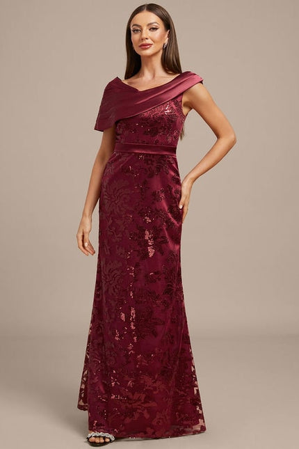 Robe de Soirée Satin Drapée Chic - gallery 3
