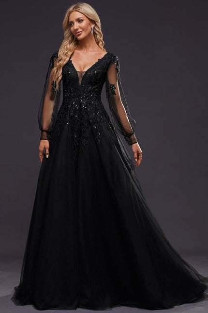 Robe de Soirée Éclat Noir - gallery 7