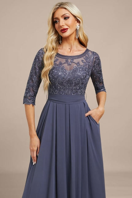Robe de Soirée Sérénité Nuit - gallery 1