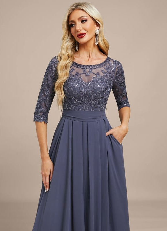 Robe de Soirée Sérénité Nuit - gallery 1