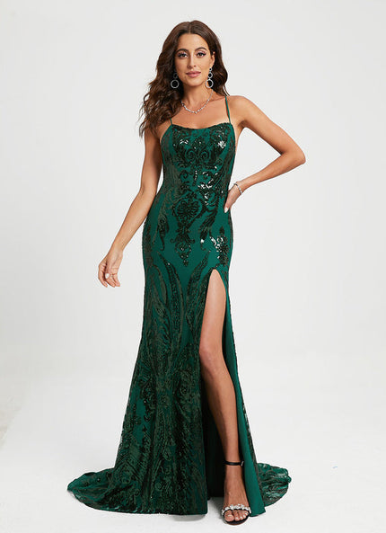 Robe de Soirée Sérénade Émeraude