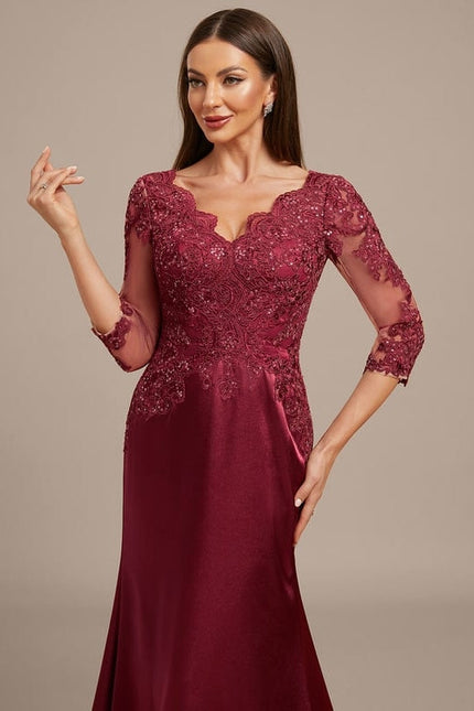 Robe De Soirée Sirène Dentelle - gallery 2