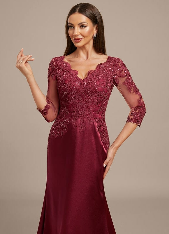Robe De Soirée Sirène Dentelle - gallery 2