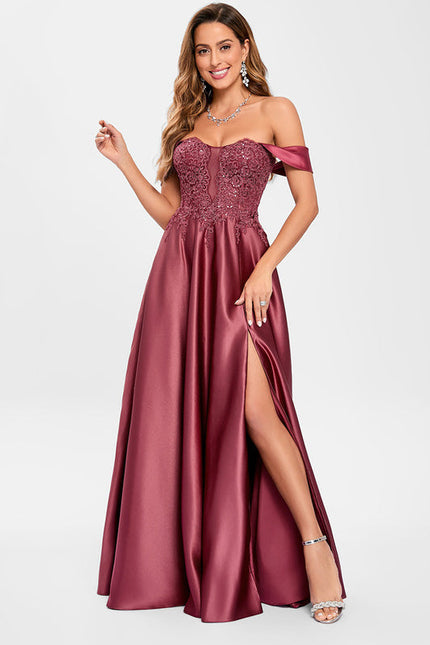 Robe de Soirée Rubis Flottante