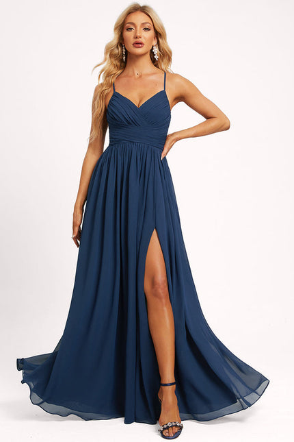 Robe de Soirée Mousseline Beige