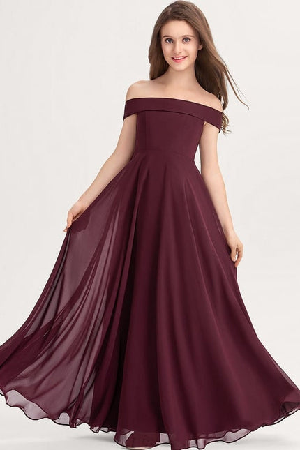 Robe de Soirée Bourgogne Éthéré