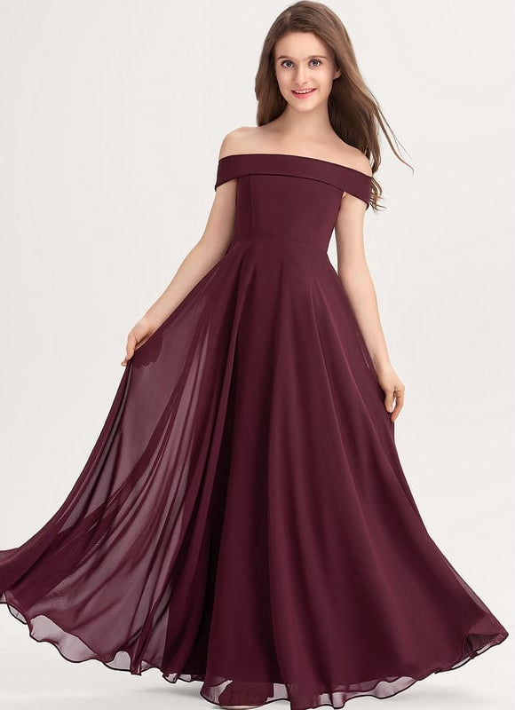 Robe de Soirée Bourgogne Éthéré
