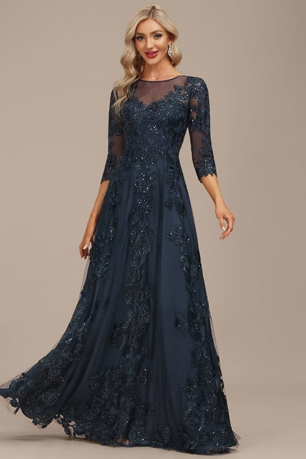 Robe de Soirée Bordeaux Enchantée