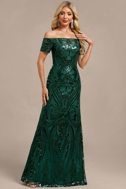 Robe de Soirée Éblouissante Émeraude - gallery 5