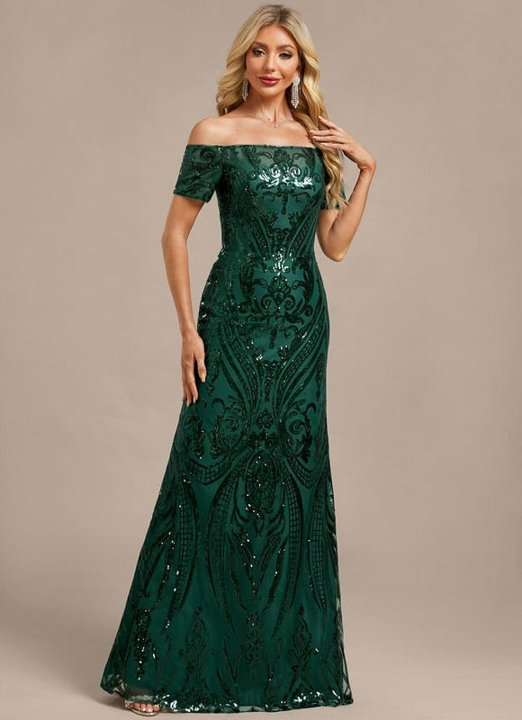 Robe de Soirée Éblouissante Émeraude - gallery 5