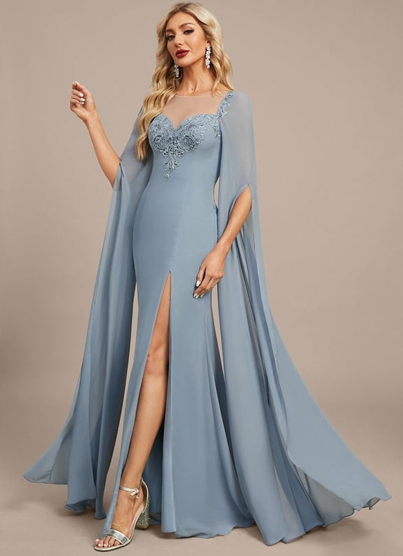 Robe de Soirée Céleste Satinée - gallery 3