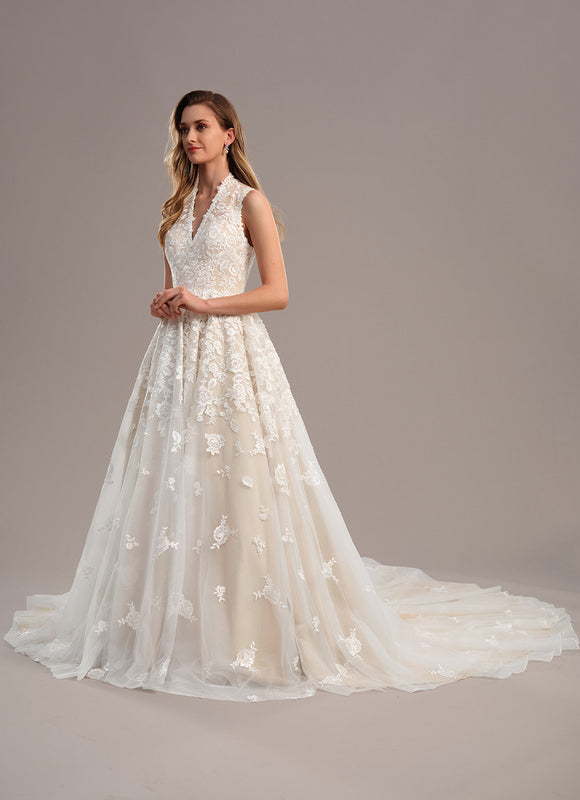 Robe de Soirée Éblouissante Florale - gallery 3